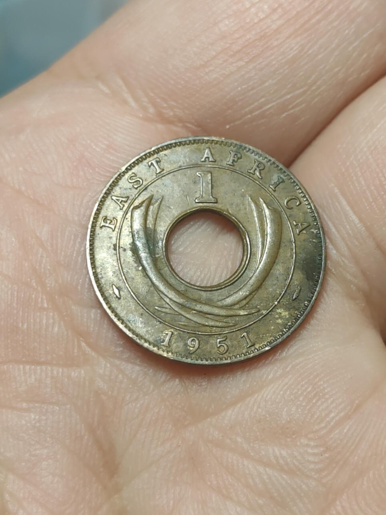 2026年第四十五场(总第二百一十四场）外国好品散币场(免佣金) 英属东非1951年1分(乔治六世第二版，H标喜敦厂造)