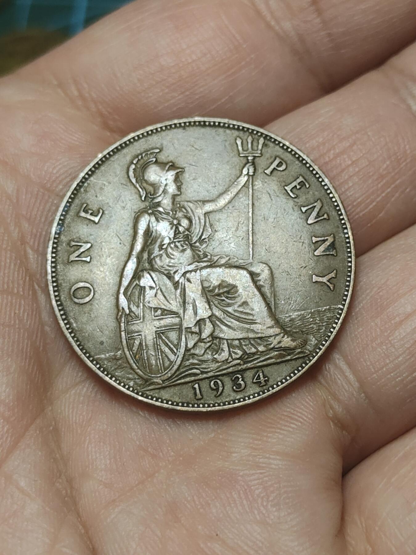 2026年第四十五场(总第二百一十四场）外国好品散币场(免佣金) 英国🇬🇧1934年1便士(乔治五世第三版)