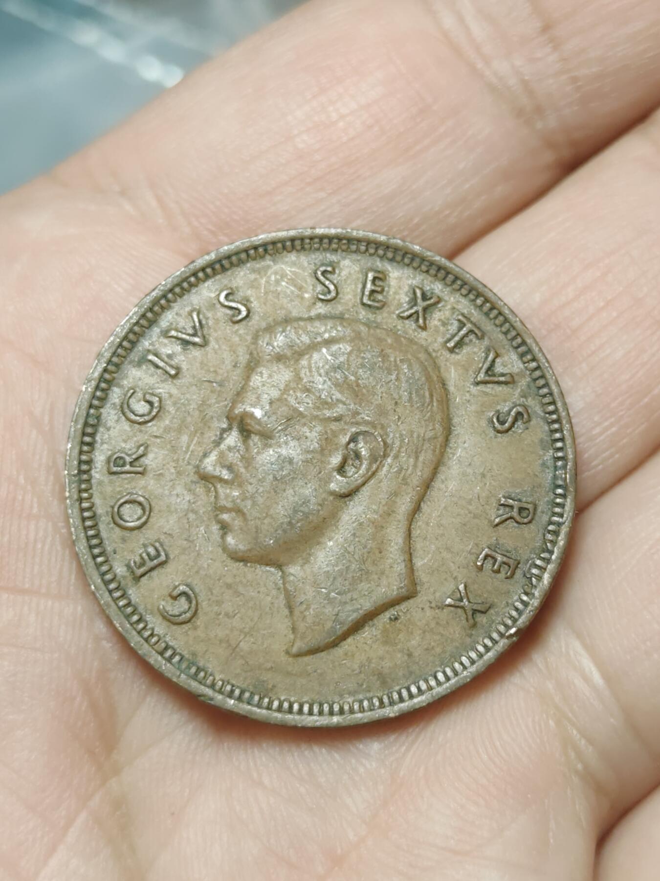 2026年第四十五场(总第二百一十四场）外国好品散币场(免佣金) 英属南非1948年1便士(乔治六世第二版，首发年)