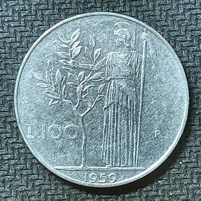 逸泉钱币2026第十九场世界钱币纪念币B2310-2754 2569意大利1959年100里拉