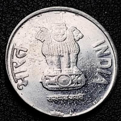 泉币菌-第229场-拍品多 请提前出价 印度1卢比硬币 阿育王狮子座