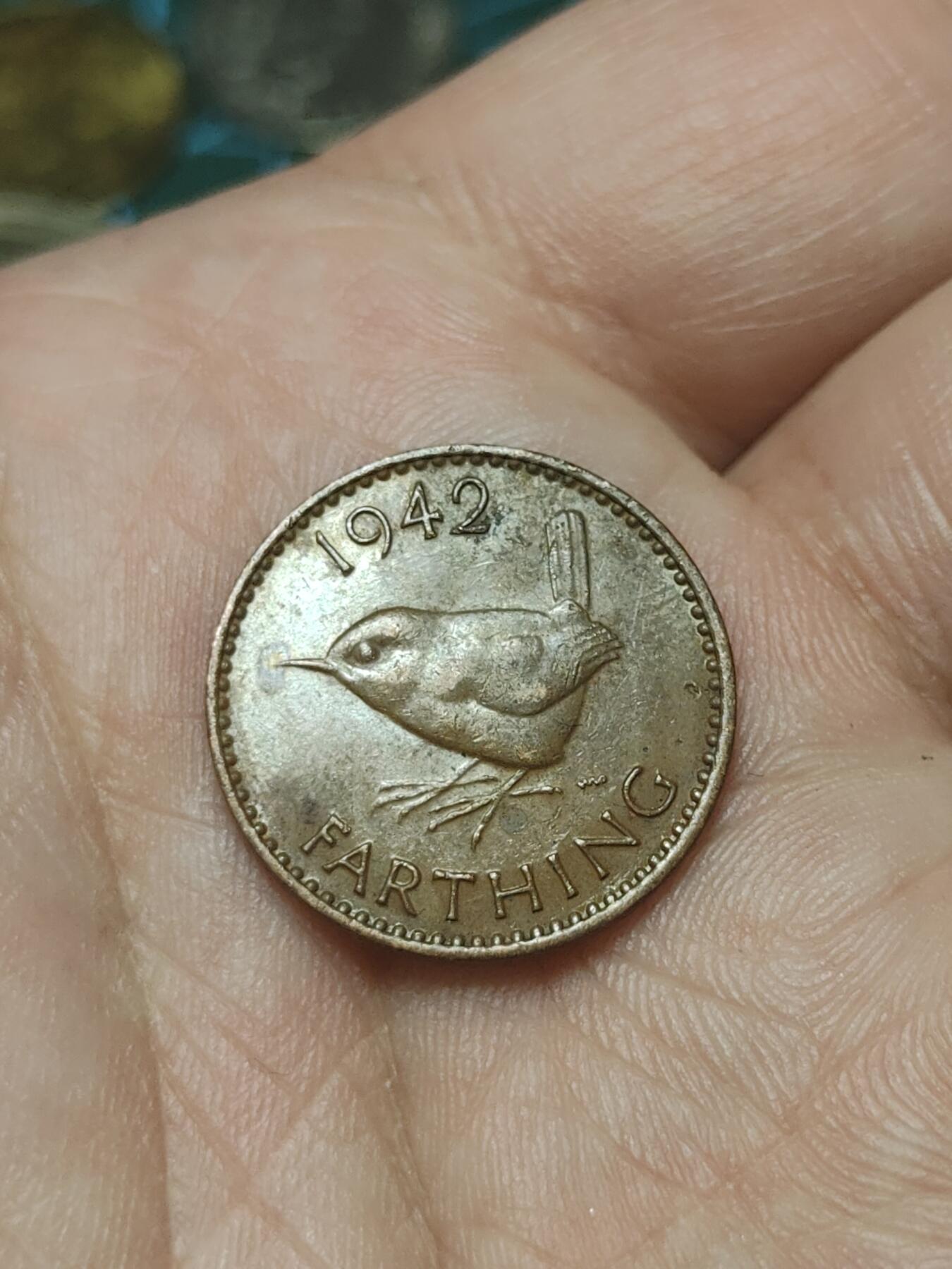 2026年第四十五场(总第二百一十四场）外国好品散币场(免佣金) 英国🇬🇧1942年1法新(乔治六世第一版)