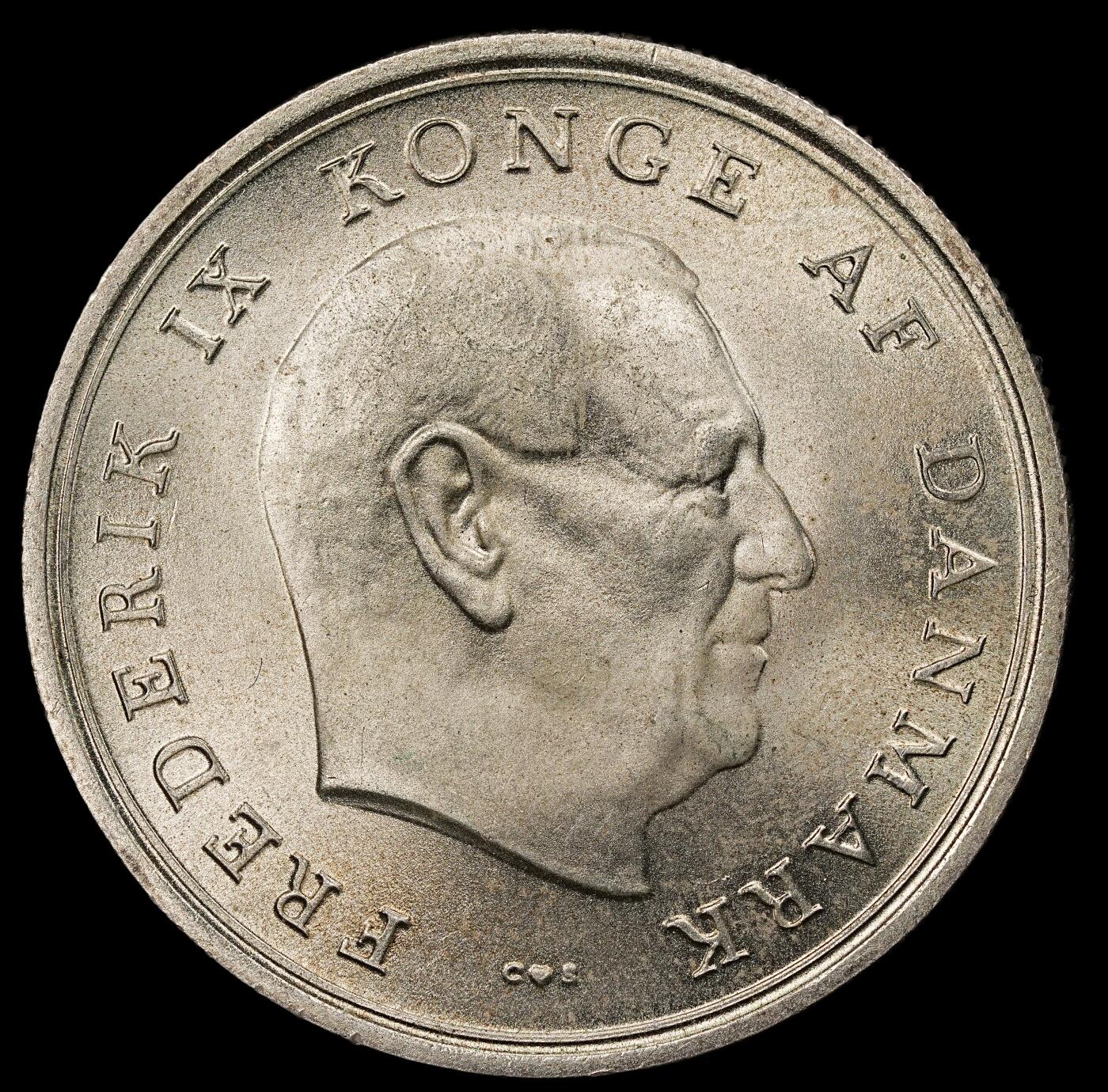 修遠堂世界钱币第112期 1967年丹麦玛格丽特公主结婚纪念10克朗银币 20.40g，含银80%