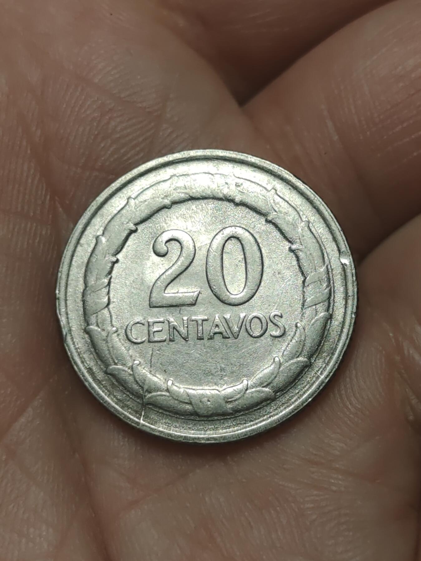 2026年第四十五场(总第二百一十四场）外国好品散币场(免佣金) 哥伦比亚🇨🇴1968年20分(1967–1969年版，仅发行3年)