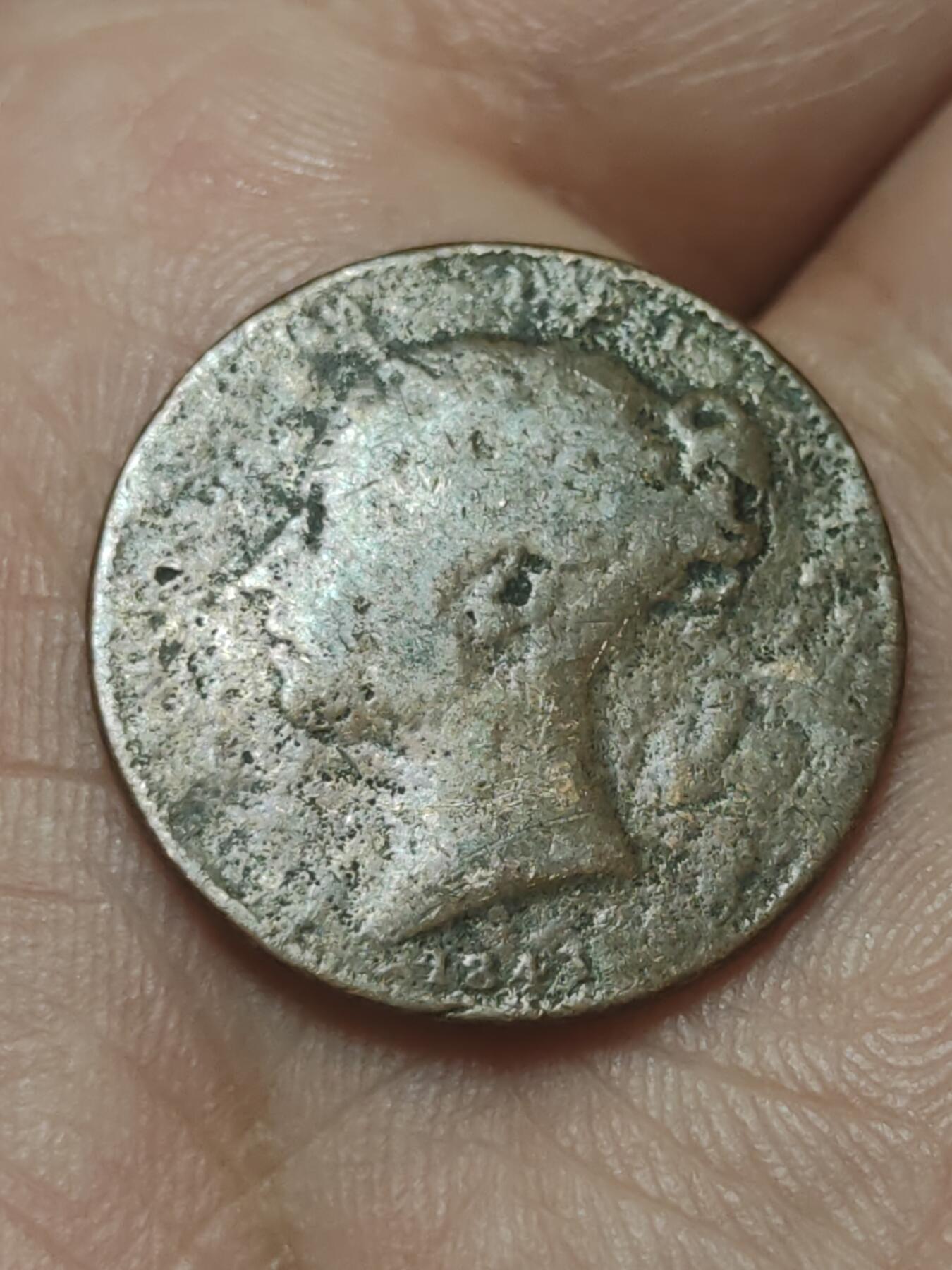 2026年第四十五场(总第二百一十四场）外国好品散币场(免佣金) 英国🇬🇧1843年1法新(维多利亚女王青年束发)