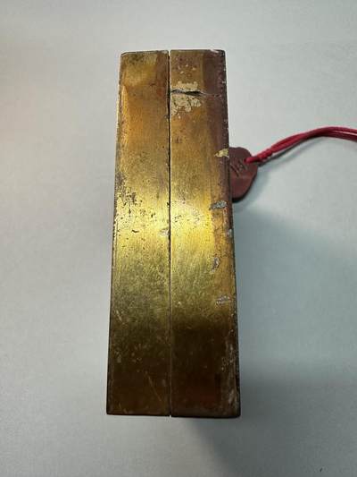 清-民国-建国｜老铜器专场.伍 民国江南春錾刻老铜墨盒