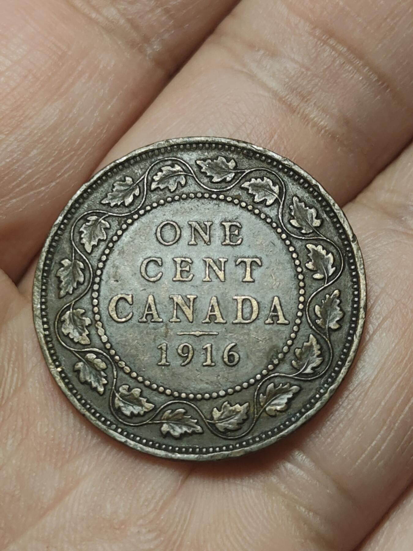 2026年第四十五场(总第二百一十四场）外国好品散币场(免佣金) 加拿大🇨🇦1916年1分(乔治五世第二版)