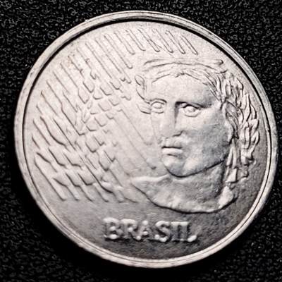 泉币菌-第229场-拍品多 请提前出价  巴西1995年10分 共和国肖像 不锈钢币 22mm