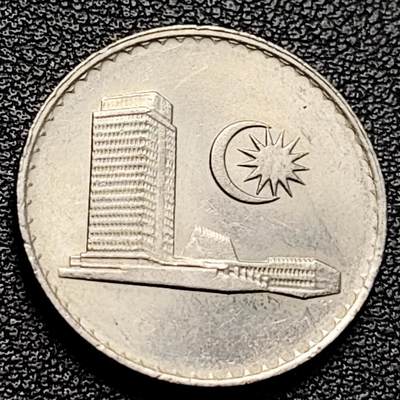 泉币菌-第229场-拍品多 请提前出价 马来西亚1982年20仙 大厦版 铜镍币 23.6mm