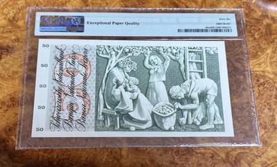 得物收藏 Chase Auction 第37期 - - 外钞、银元、民国钞和人民币混合场！ 持续更新！ 1973年瑞士50瑞郎，PMG66！