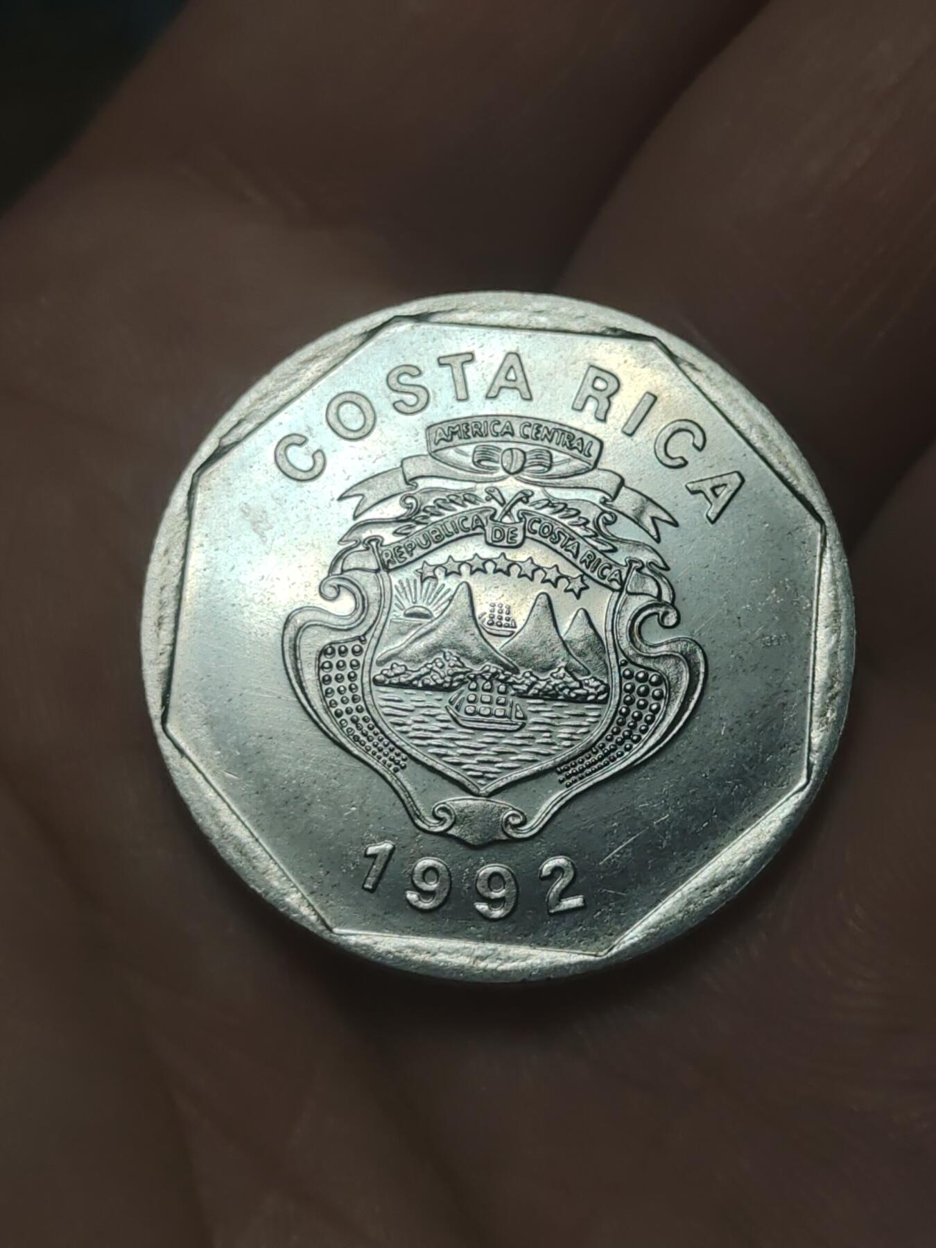 2026年第四十五场(总第二百一十四场）外国好品散币场(免佣金) 哥斯达黎加🇨🇷1992年10科朗(1983–1992年版，关门年)