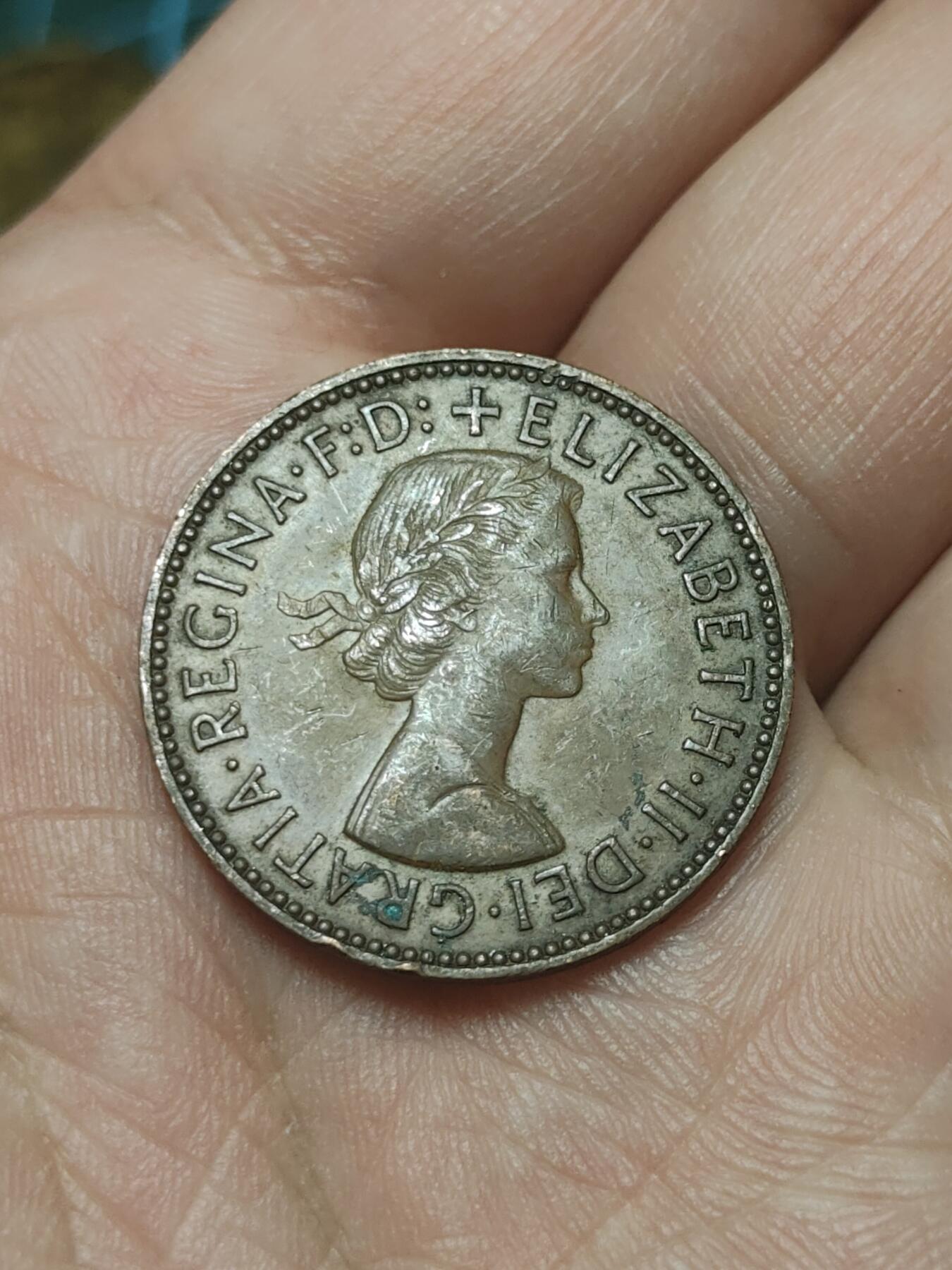 2026年第四十五场(总第二百一十四场）外国好品散币场(免佣金) 英国🇬🇧1960年1/2便士(伊丽莎白二世青年桂冠第二版)