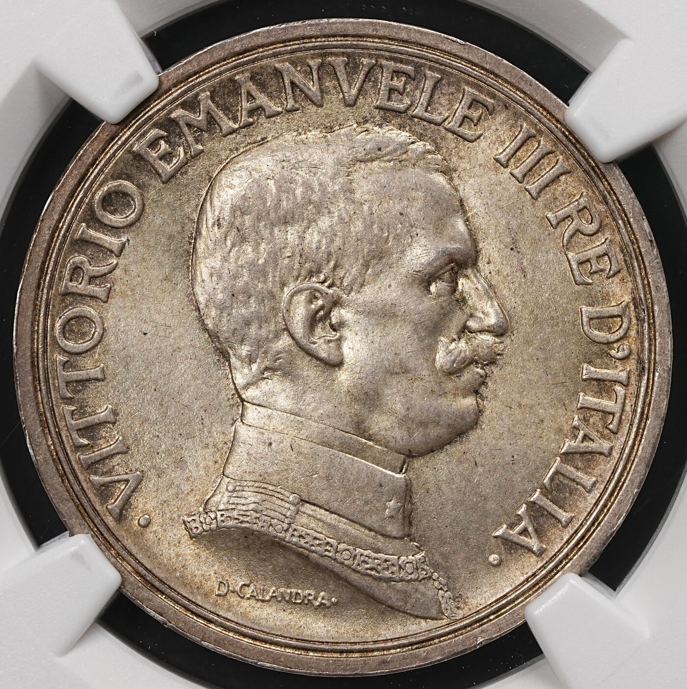 修遠堂世界钱币第112期 NGC MS64 1916年意大利马车2里拉银币，上期拍品，被鸽重拍