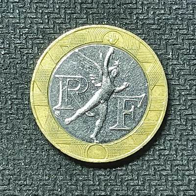 逸泉钱币2026第十九场世界钱币纪念币B2310-2754 2503法国1990年10法郎双色硬币