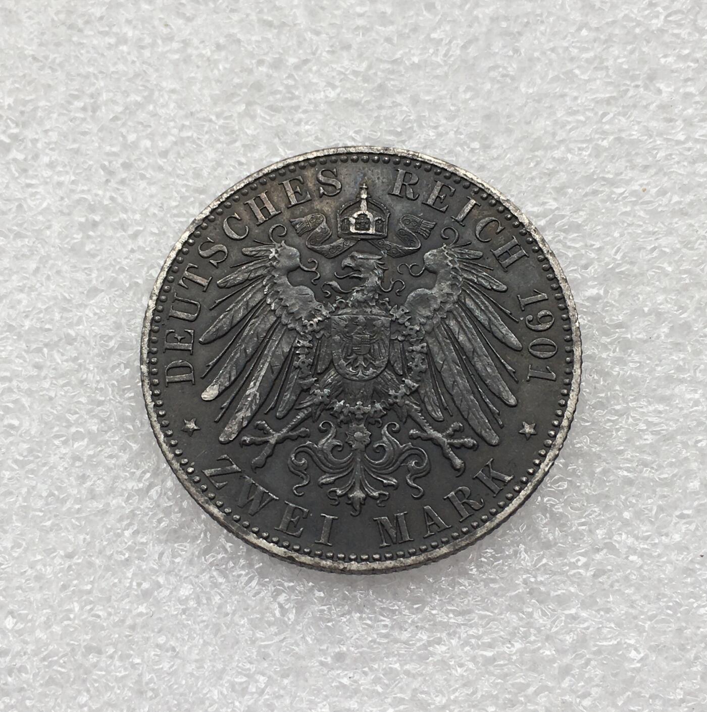 世界钱币专场拍卖 每周二开拍 1901年德国普鲁士建国200周年2马克银币