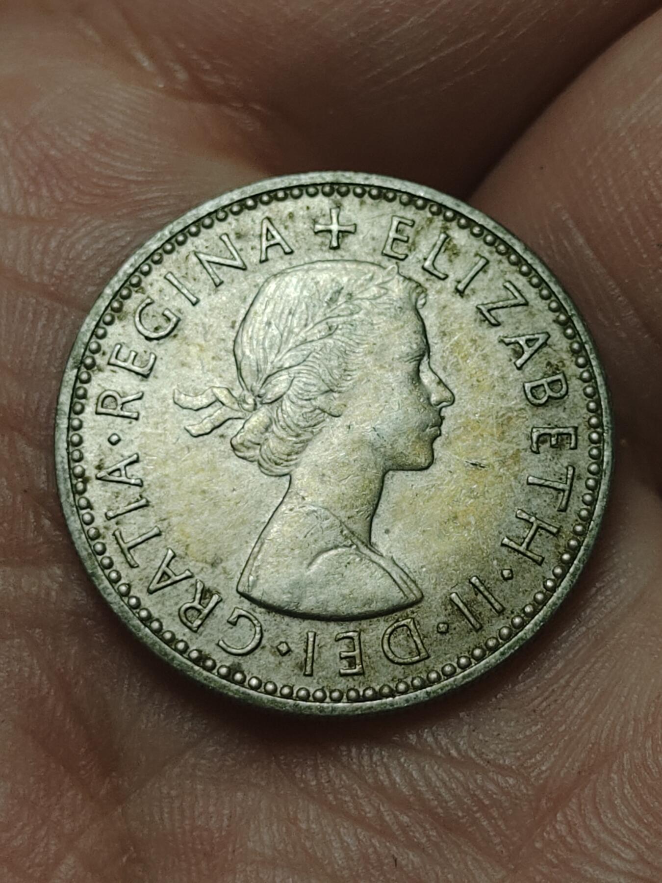 2026年第四十五场(总第二百一十四场）外国好品散币场(免佣金) 英国🇬🇧1962年1先令(伊丽莎白二世青年桂冠第二版，苏格兰盾徽版)