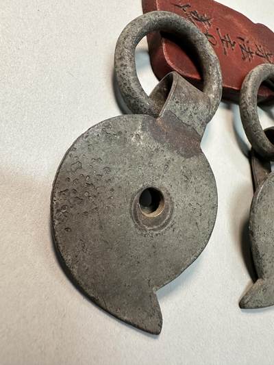 清-民国-建国｜老铜器专场.伍 民国老黄铜家具铜拉手一对