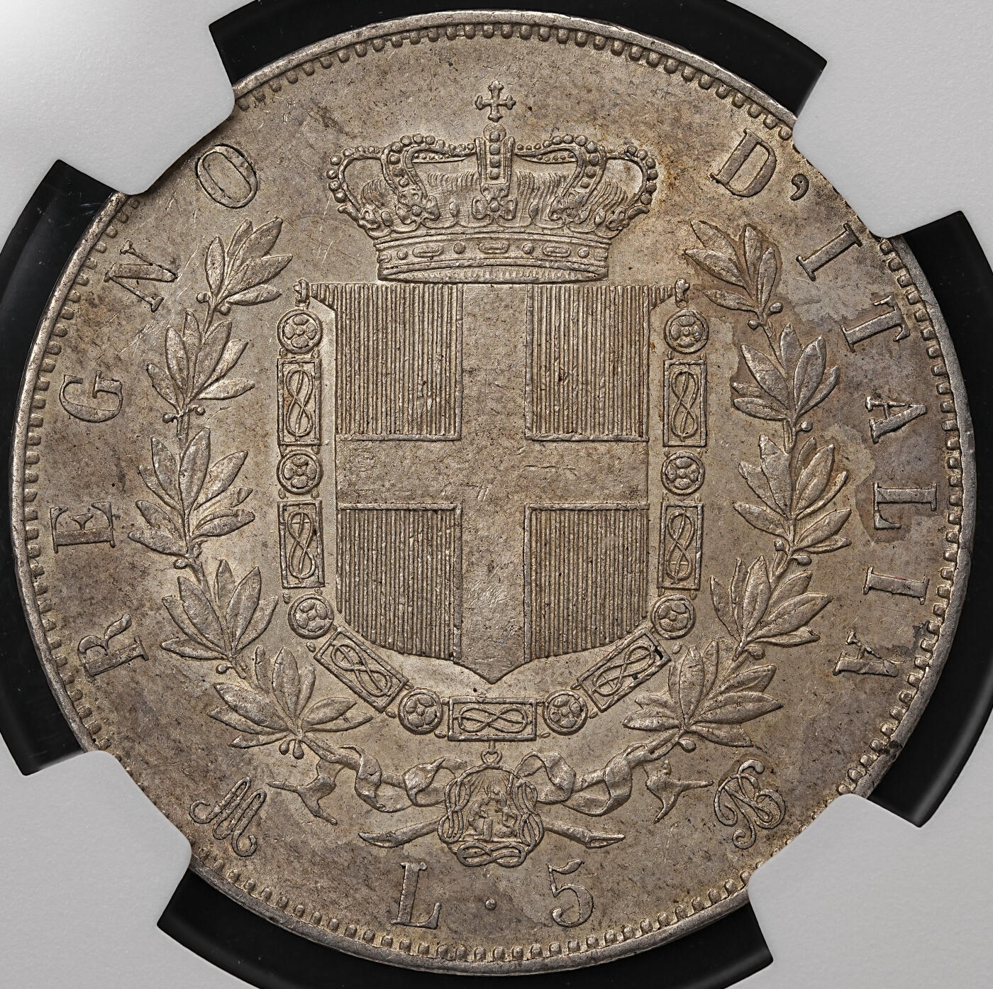 修遠堂世界钱币第112期 NGC MS62 1871年意大利5里拉大银币