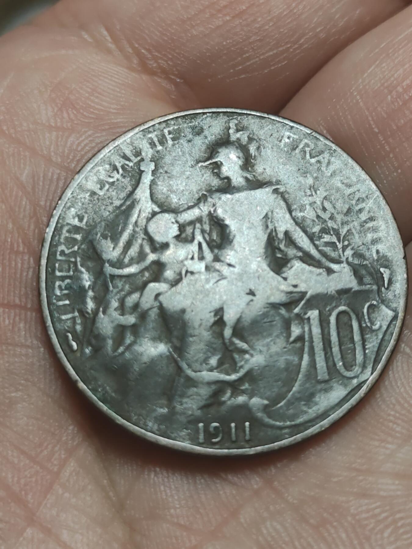 2026年第四十五场(总第二百一十四场）外国好品散币场(免佣金) 法兰西第三共和国1911年10生丁(第二版)