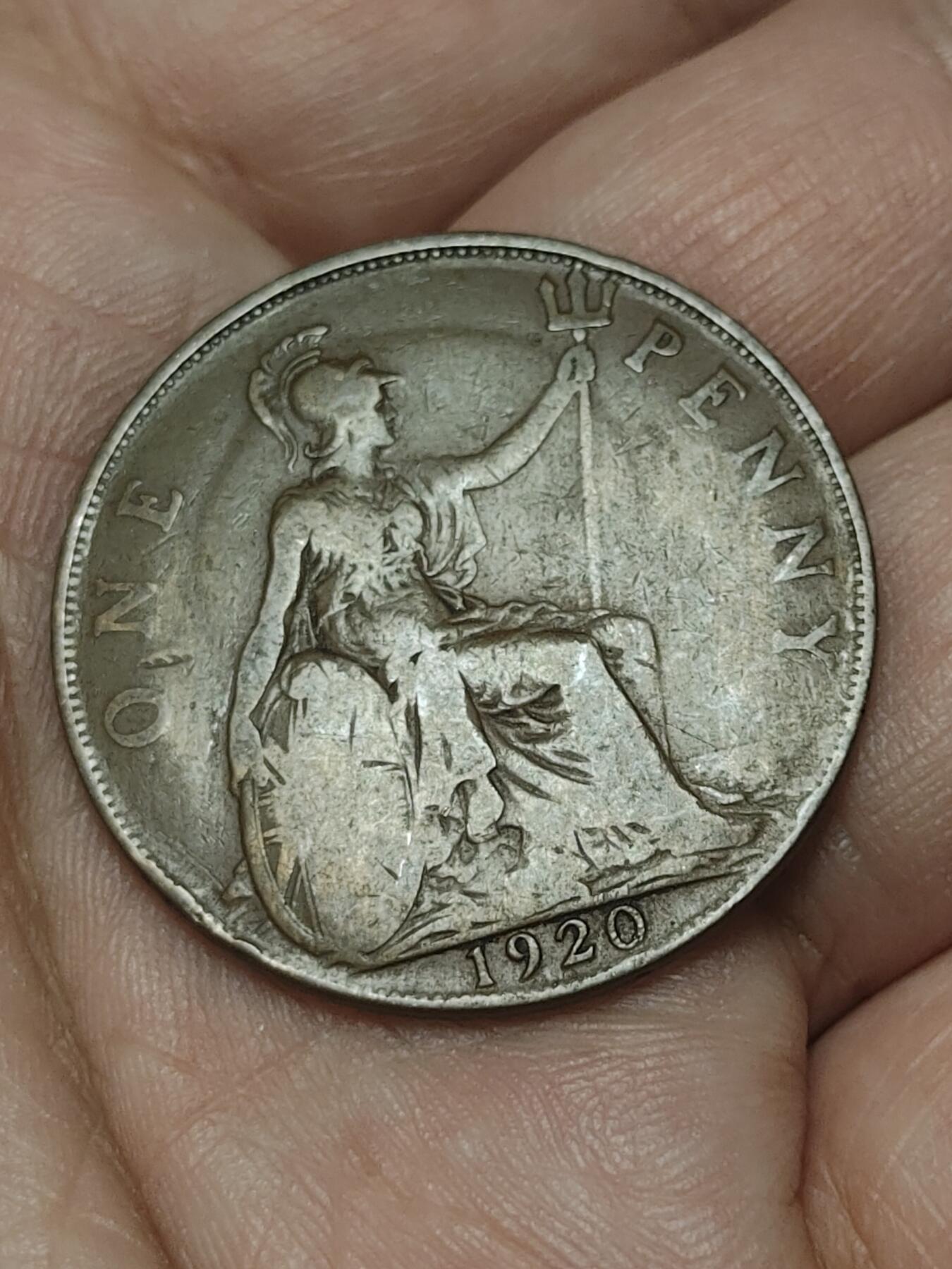 2026年第四十五场(总第二百一十四场）外国好品散币场(免佣金) 英国🇬🇧1920年1便士(乔治五世第一版)