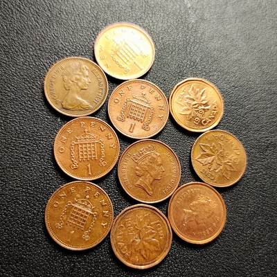 泉币菌-第228场-三月三 上巳节专场 拍品多 请提前出价 - 10枚一组 英女王铜币 混合年份