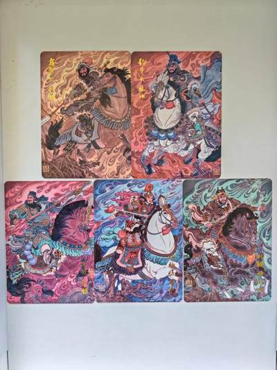 言遇卡牌 第8期【2026.04.25周六晚22：00截拍】 百里卡牌 梁山五虎 冯涛 普卡一套5张