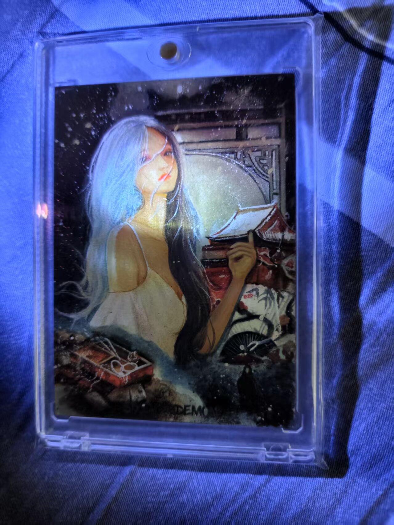 第112期阳大大卡牌拍卖第112期（持续收拍品，周六晚上九点截拍，进群福利早知道） 【特效手绘卡】睡眠羊 黄粱一梦 手绘盒里拆出 绝色手绘卡1/1