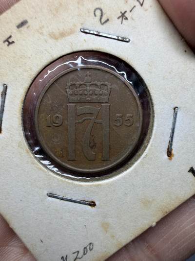 2026年集古藏今外币拍卖第四期-第2场—（总第322拍），可以寄存60天，满160元包邮。 - 1955年挪威2欧尔