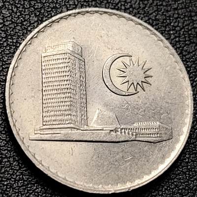 泉币菌-第229场-拍品多 请提前出价 1982年 马来西亚20分 国会大厦 直径24mm