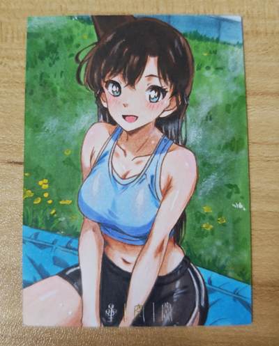 第二场手绘、卡牌、周边专场 零佣长期收拍 - 【手绘卡】小兰 知名画师虞墨