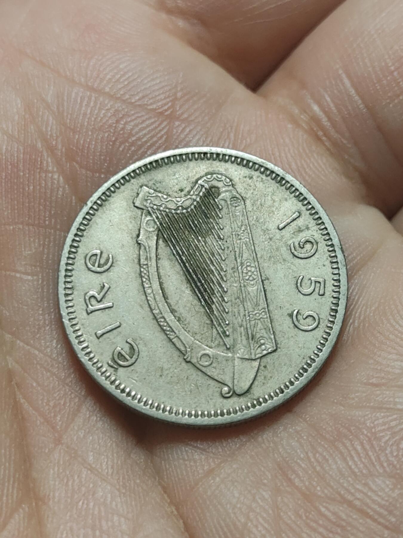 2026年第四十五场(总第二百一十四场）外国好品散币场(免佣金) 爱尔兰🇮🇪1959年1先令(共和国时期第一套第二版)