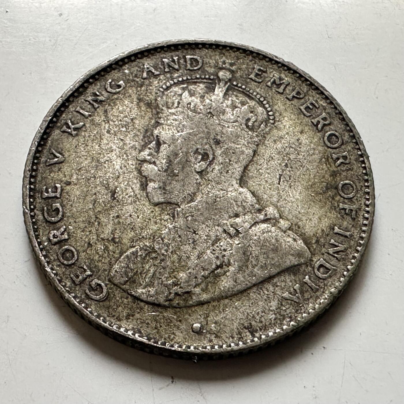 🌹外币初藏🌹🐯2026年第44场   每周二四六晚8️⃣点  世界硬币 英属锡兰 1919年 乔治五世 50分 银币 5.83克-23.8毫米-55%银