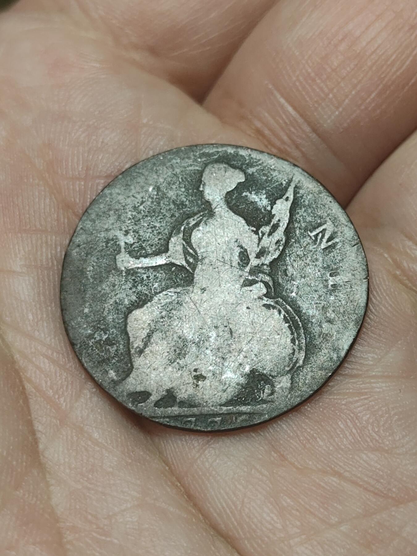 2026年第四十五场(总第二百一十四场）外国好品散币场(免佣金) 英国🇬🇧1776年1/2便士代币(乔治三世时期发行，乔治二世头像代币)