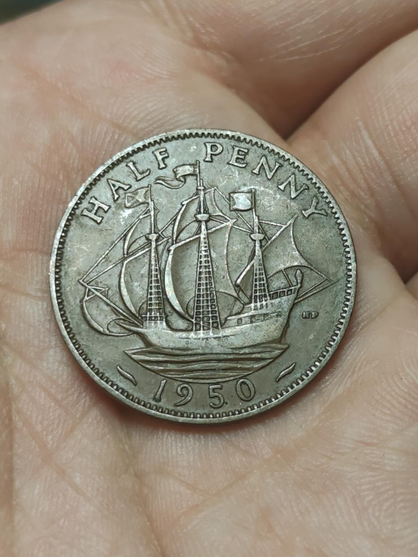 2026年第四十五场(总第二百一十四场）外国好品散币场(免佣金) 英国🇬🇧1950年1/2便士(乔治六世第二版)