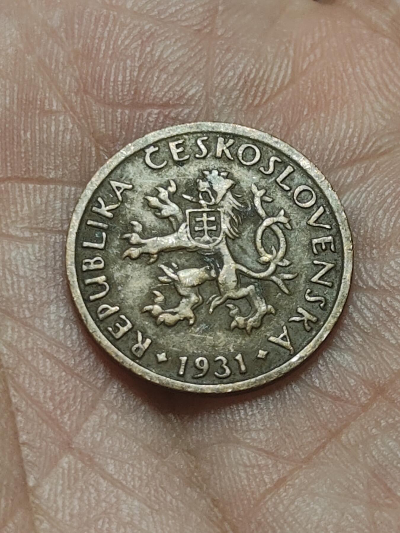 2026年第四十五场(总第二百一十四场）外国好品散币场(免佣金) 捷克斯洛伐克1931年10赫勒(第一套流通硬币)