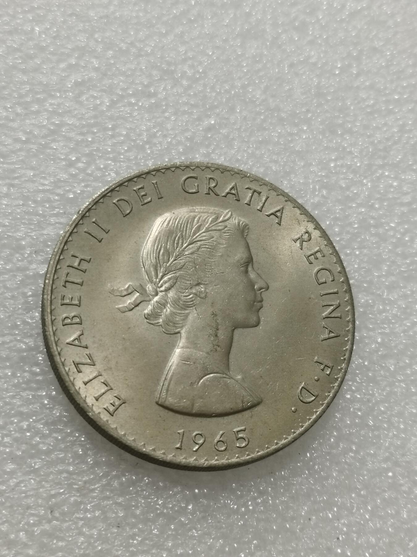 天下钱庄专场欢迎参拍 英国丘吉尔纪念，镍币