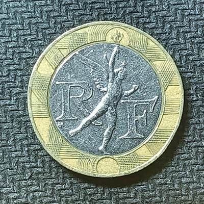 逸泉钱币2026第十九场世界钱币纪念币B2310-2754 - 2479法国1989年10法郎双色硬币