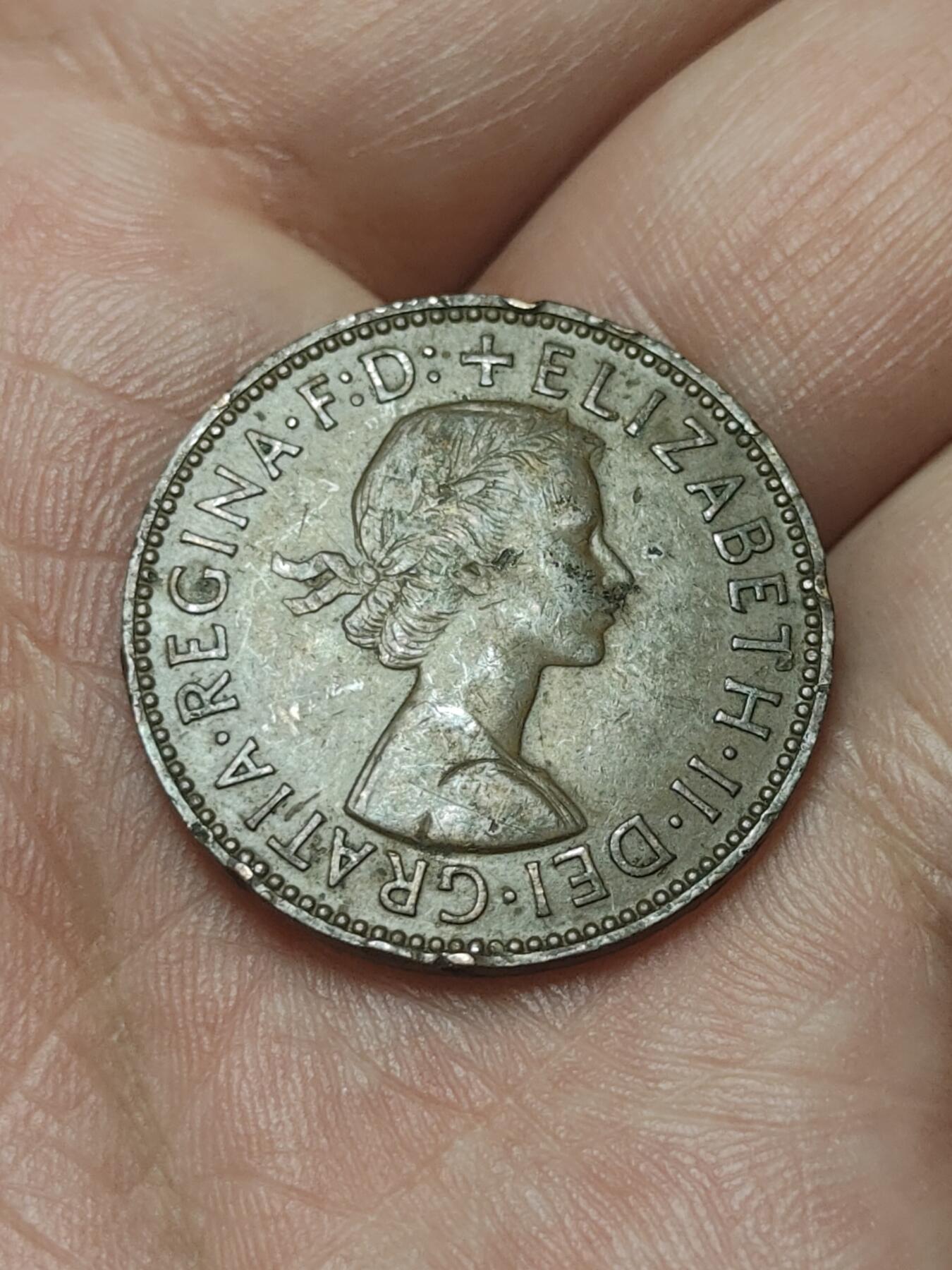 2026年第四十五场(总第二百一十四场）外国好品散币场(免佣金) 英国🇬🇧1958年1/2便士(伊丽莎白二世青年桂冠第二版)