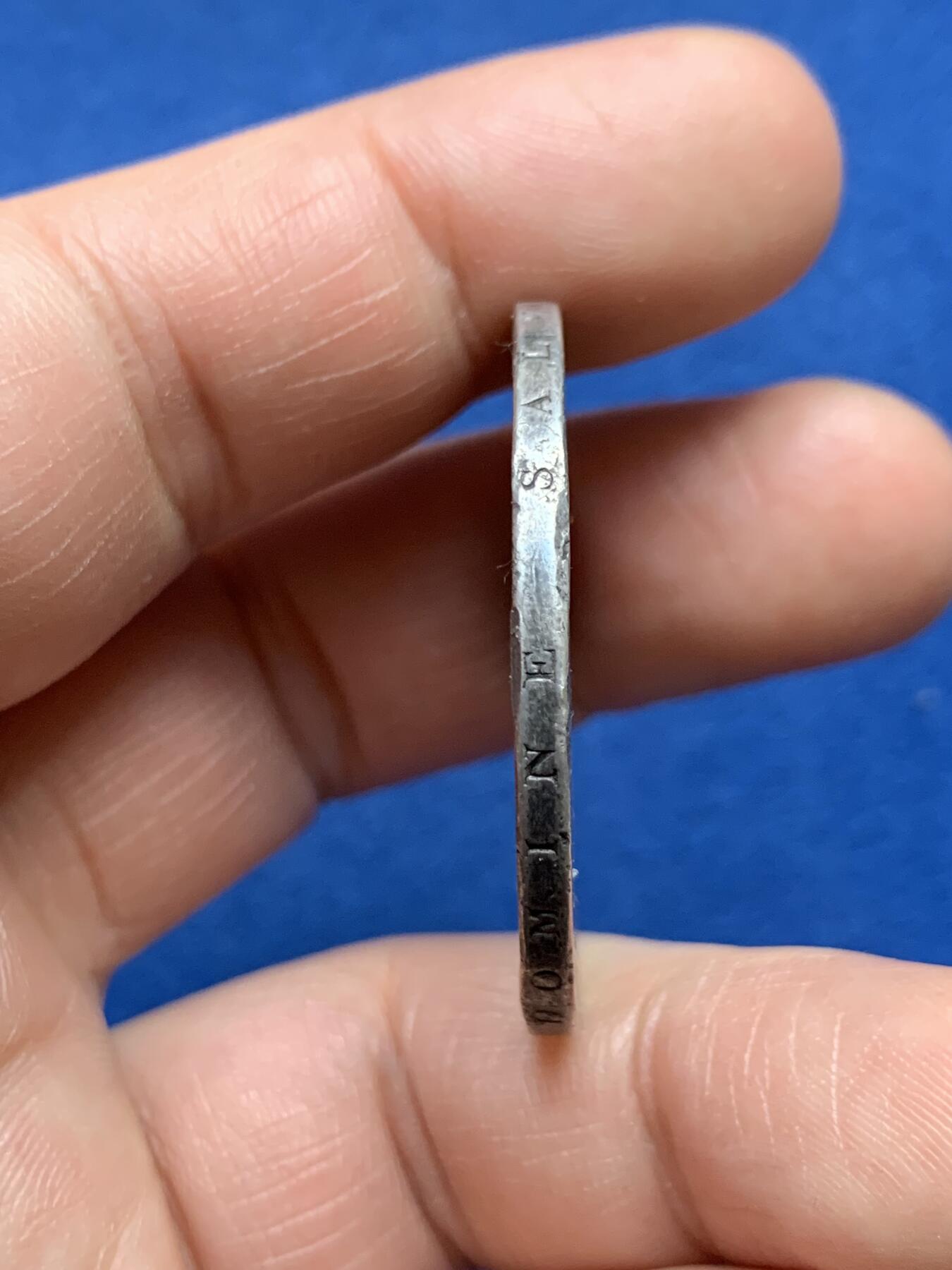 《竞宝斋》第482场 周日，周一 2场连拍 （全场包邮）20级店铺 欢迎送拍 法国1824年路易十八5法郎银币，路易十八在位最后一年，少见版本。