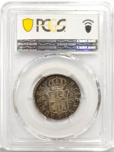 博洋堂“生趣盎然”4月精品专场暨第169期（全场包邮） PCGS AU58 西班牙1798年卡洛斯四世2里亚尔银币，五彩包浆，名家旧藏，仅有一枚更高分！