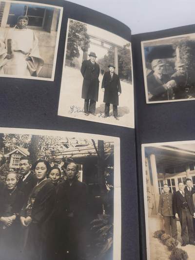 南水社第5次拍卖  战时日本大阪地区 公务人员相册 带工作单位合影+还乡军人合影+参拜明治神宫+在伊势神宫接待香淳良子皇后 