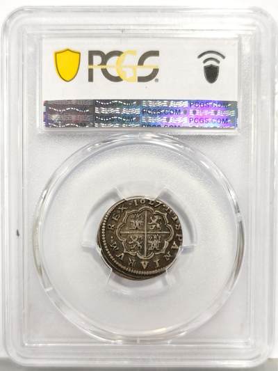 博洋堂“生趣盎然”4月精品专场暨第169期（全场包邮） PCGS AU53 西班牙塞戈维亚厂1627年菲利普四世1里亚尔银币，名家旧藏，唯一冠军分！