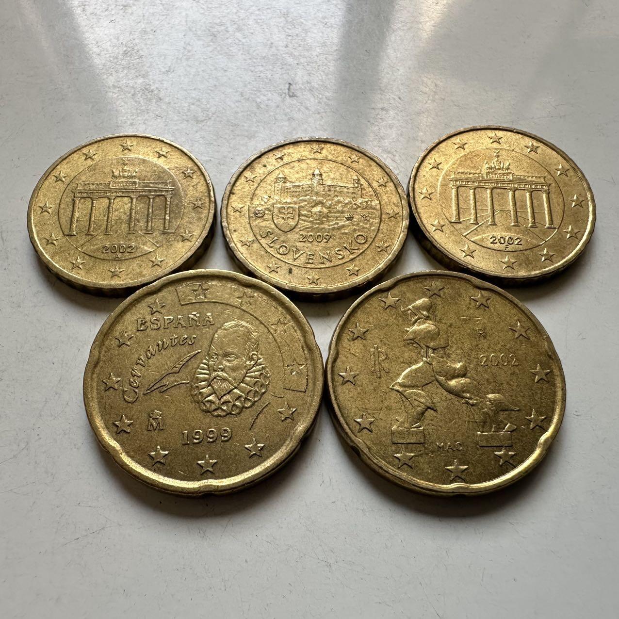 🌹外币初藏🌹🐯2026年第44场   每周二四六晚8️⃣点  世界硬币 10/20欧分5枚