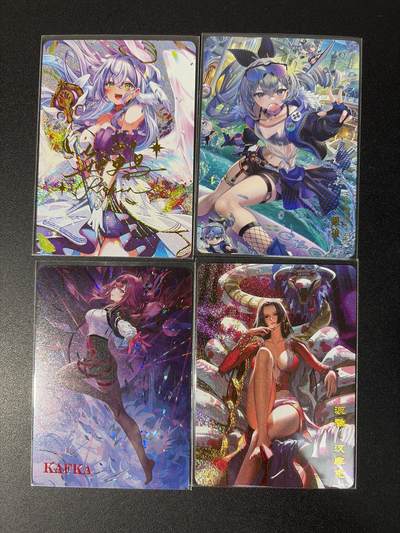 NO.31 好又多金牌大场，期期夯爆，每周必拍！要啥有啥，一站式配齐，方便凑单！（周6晚9点截拍，卖家送拍0抽成！） 白花恋诗卡牌 知更鸟+银狼+芙宁娜+女帝 彩闪