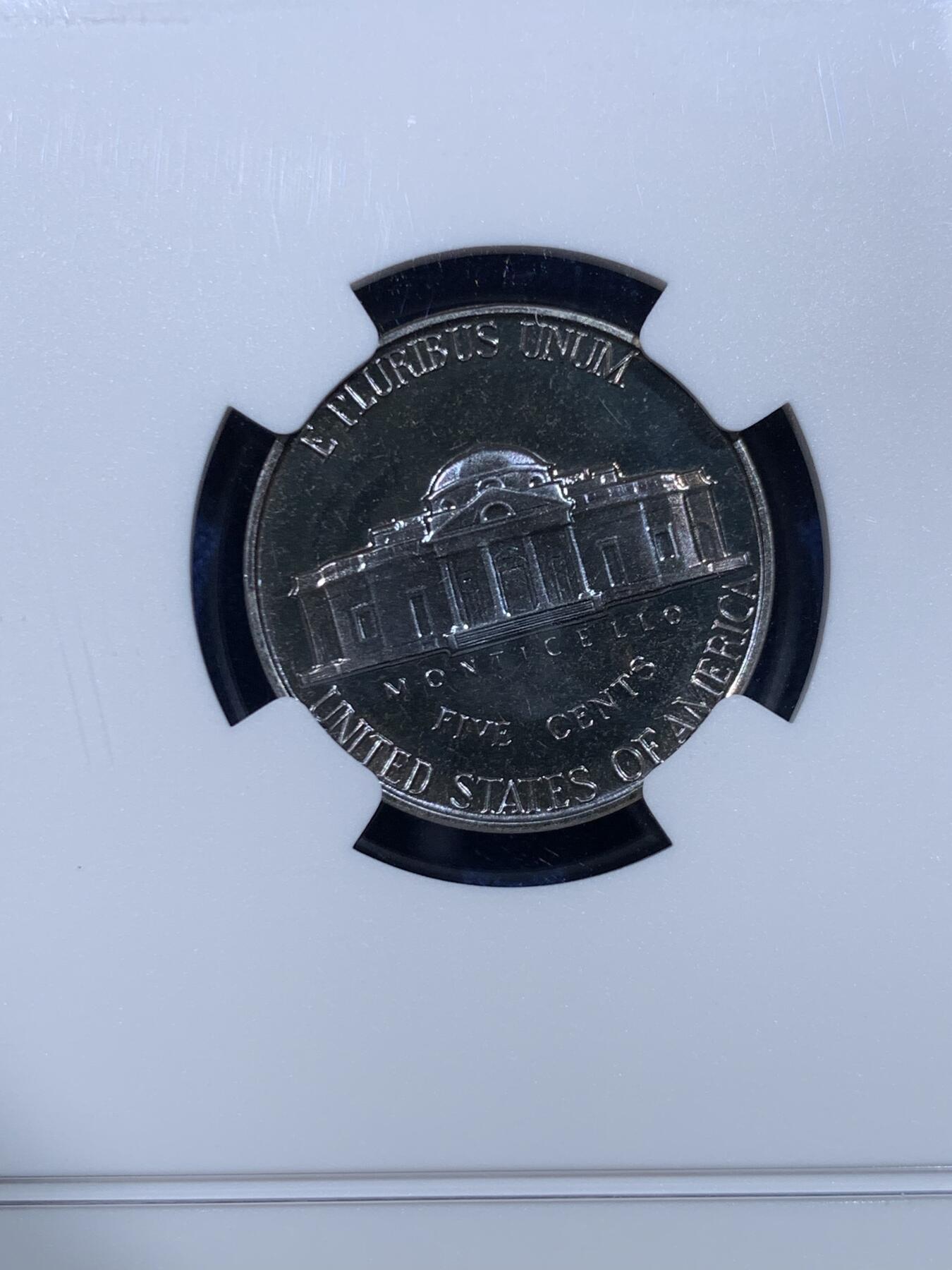 《竞宝斋》第482场 周日，周一 2场连拍 （全场包邮）20级店铺 欢迎送拍 NGC PF66 美国1962年杰克逊5美分镍币，少见早期精制版本，高分