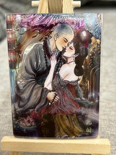 喜灰玩卡拍卖第八期，接拍品0佣金，欢迎送拍，释放现金流，让自己有资金可以购买更多喜欢的卡牌，让别的卡友能淘到更多心仪的卡牌 墨婉 梓墨老师绘 女儿国 光刻 