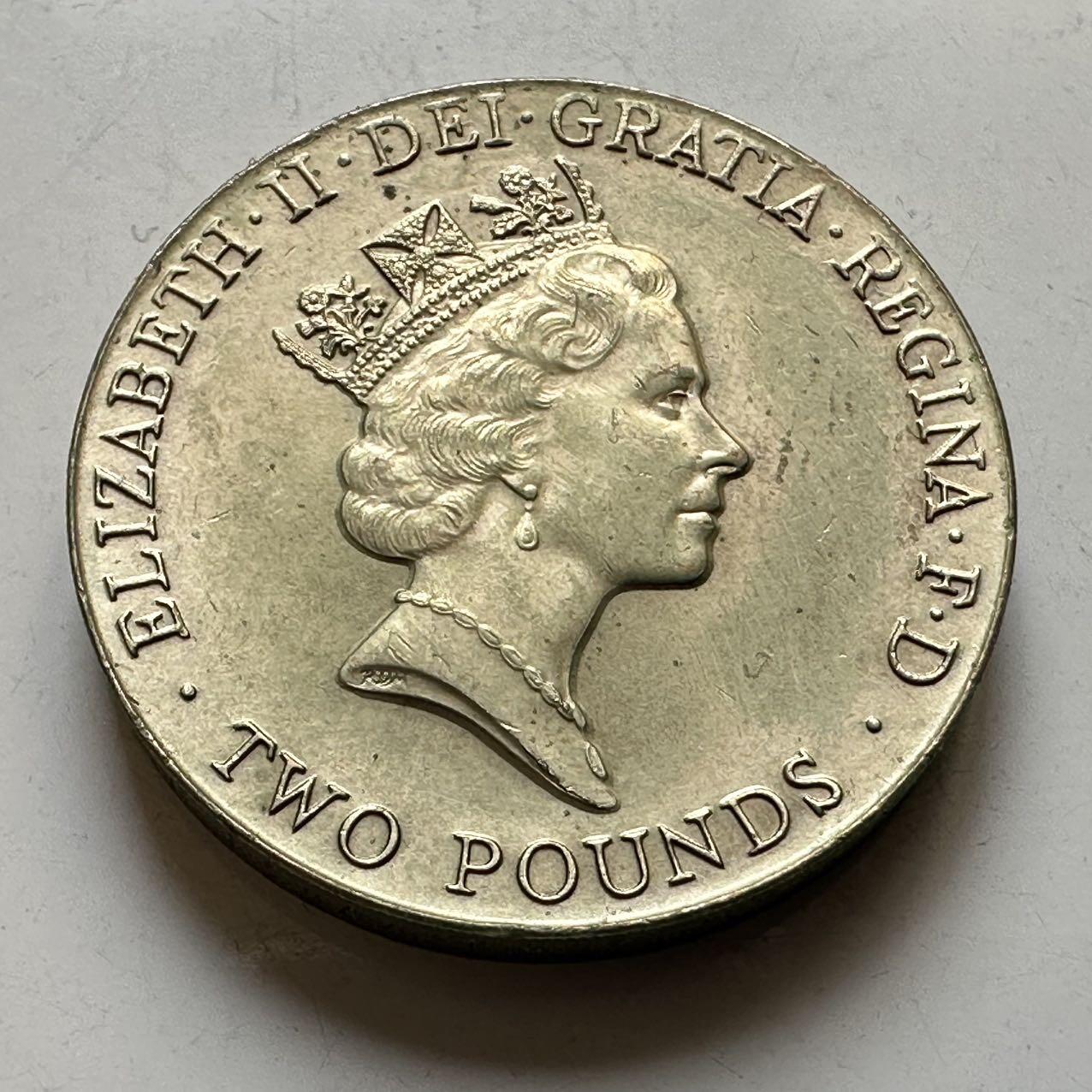 🌹外币初藏🌹🐯2026年第44场   每周二四六晚8️⃣点  世界硬币 英国1996年2英镑纪念币