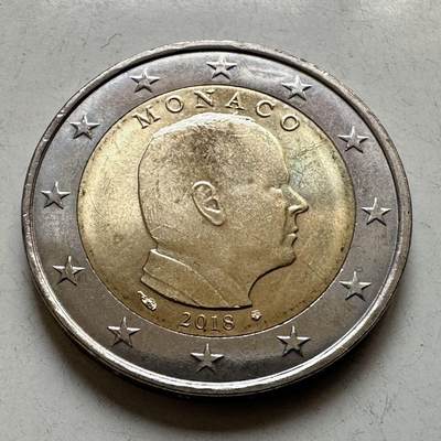 🌹外币初藏🌹🐯2026年第44场   每周二四六晚8️⃣点  世界硬币 - 摩纳哥2018年2欧元