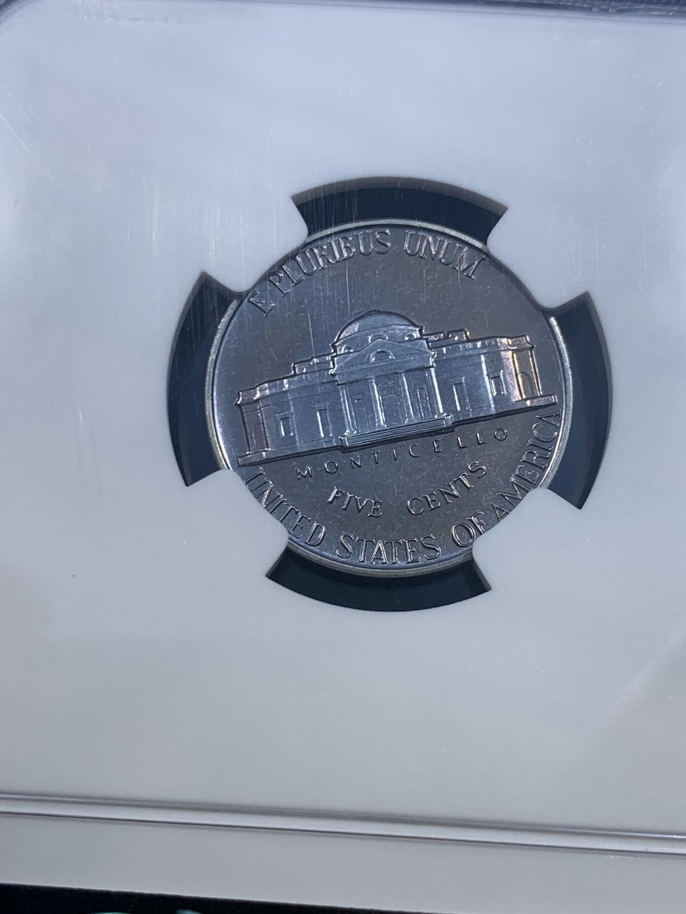 《竞宝斋》第482场 周日，周一 2场连拍 （全场包邮）20级店铺 欢迎送拍 NGC PF66 美国1962年杰克逊5美分镍币，少见早期精制版本，高分