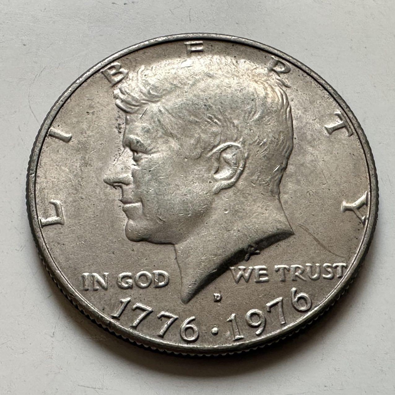 🌹外币初藏🌹🐯2026年第44场   每周二四六晚8️⃣点  世界硬币 美国1976年半美元纪念币